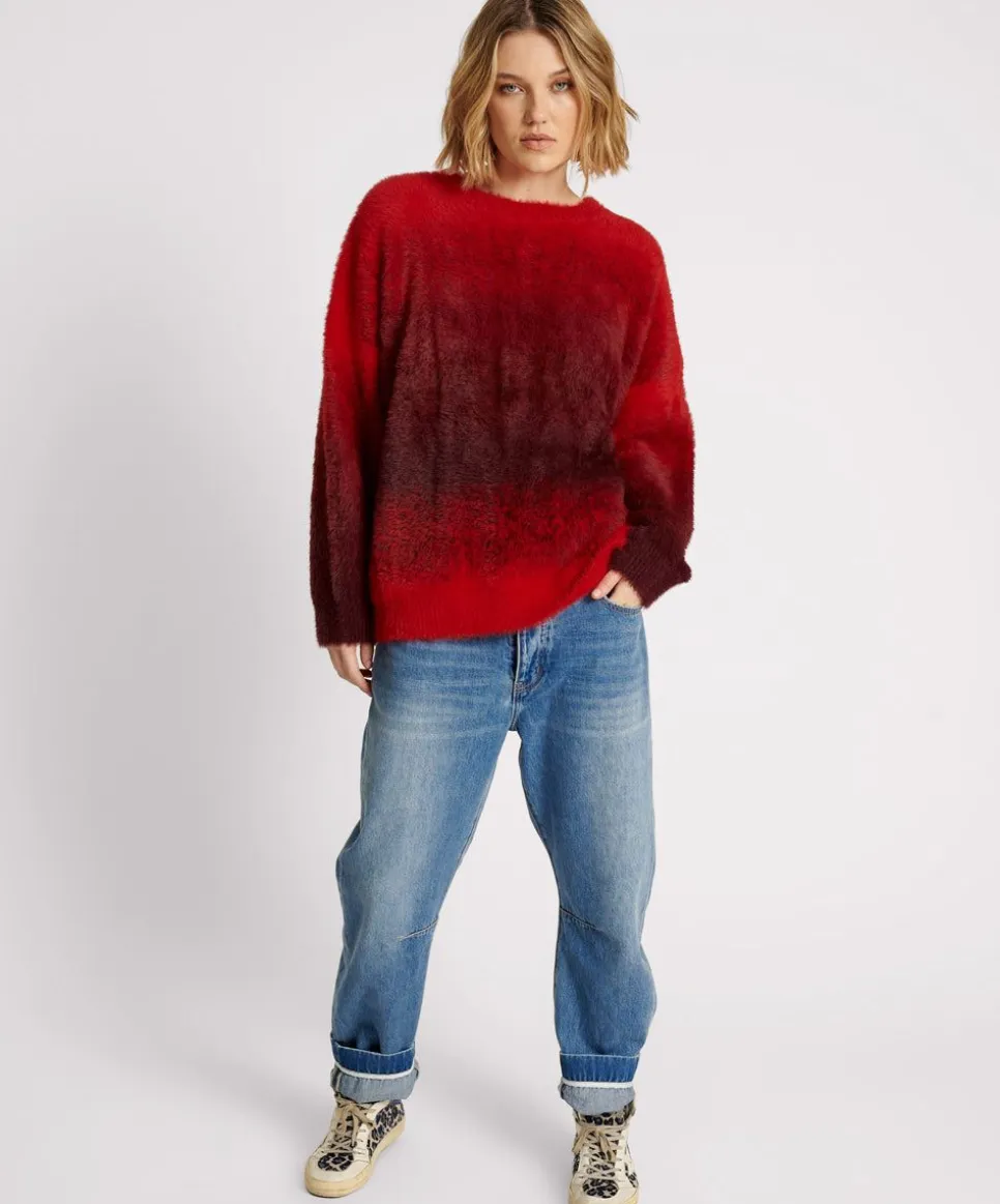Knitwear|ONE TEASPOON Burning Sunset Ombre Knit Sweater