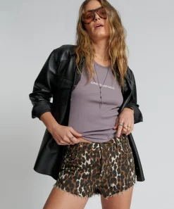 Denim Shorts|ONE TEASPOON Cheetahhh The One Fitted Cheeky Denim Shorts