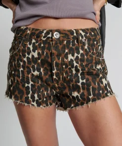 Denim Shorts|ONE TEASPOON Cheetahhh The One Fitted Cheeky Denim Shorts