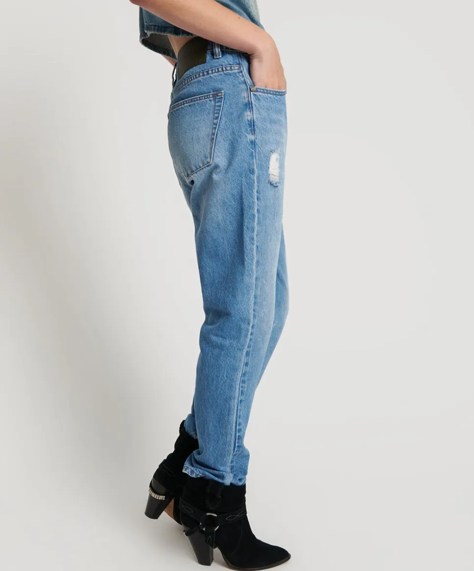 Denim Jeans|ONE TEASPOON Ciao Blue Awesome Baggies High Waist Straight Leg Jeans
