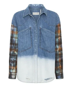 Shirts|ONE TEASPOON Ciao Blue Revolver Denim Flannel Shirt