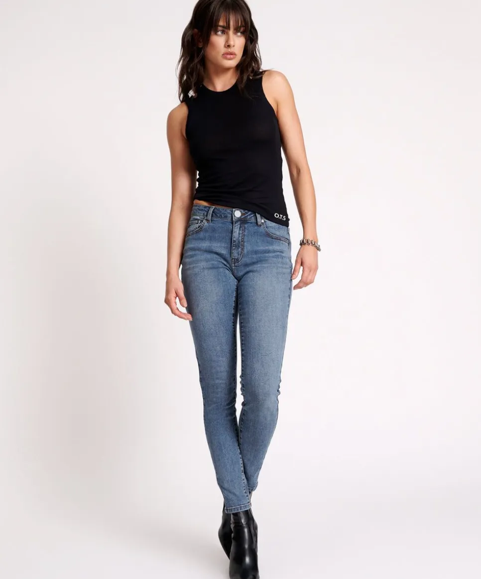 Denim Jeans|ONE TEASPOON Classic Blue Freebirds Ii High Waist Skinny Jeans