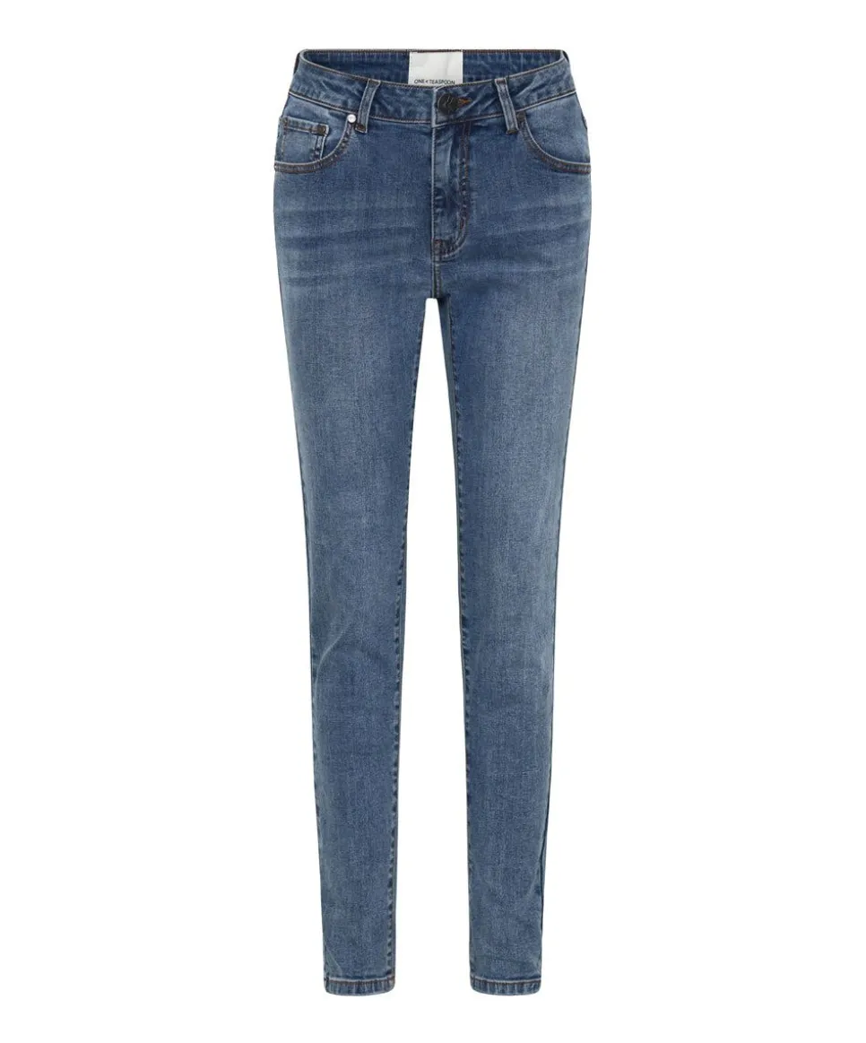 Denim Jeans|ONE TEASPOON Classic Blue Freebirds Ii High Waist Skinny Jeans