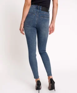 Denim Jeans|ONE TEASPOON Classic Blue Preachers High Waist Skinny Jeans
