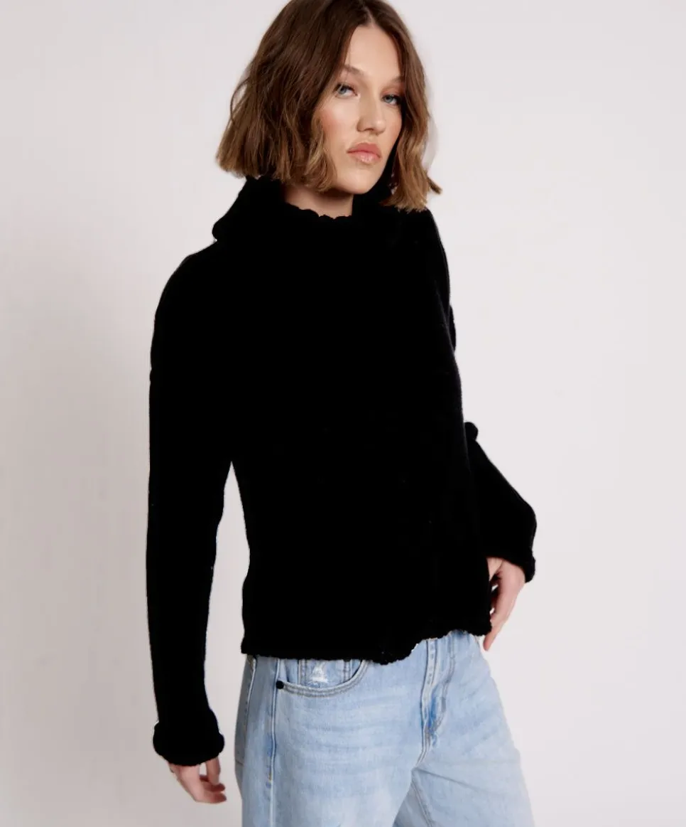 Knitwear|ONE TEASPOON Classic Chunky Roll Neck Knit Sweater