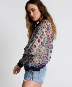 Tops|ONE TEASPOON Collision Chiffon Longsleeve Top