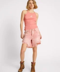 Tees & Tanks|ONE TEASPOON Coral Rib Singlet