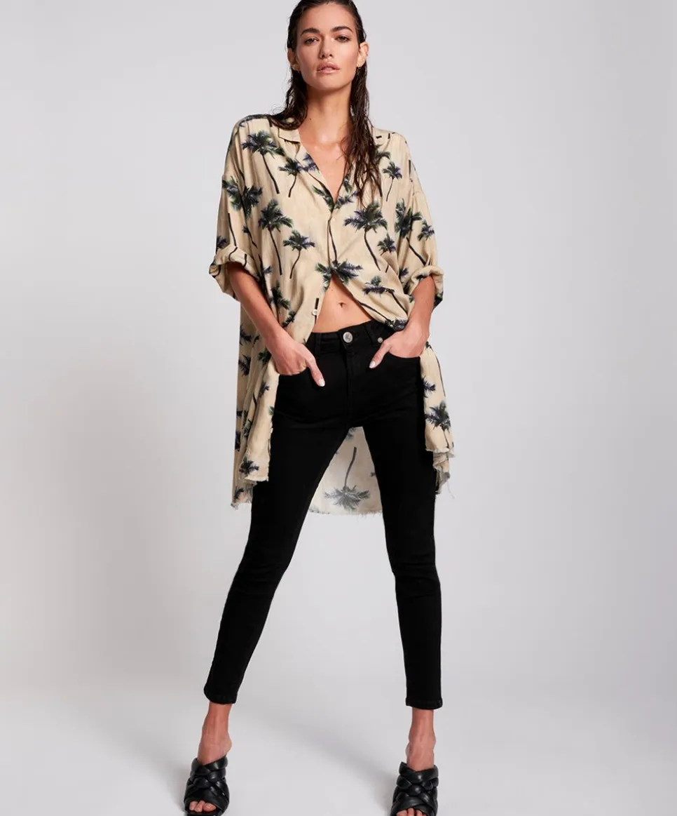 Denim Jeans|ONE TEASPOON Deep Black Freebirds Ii High Waist Skinny Jeans