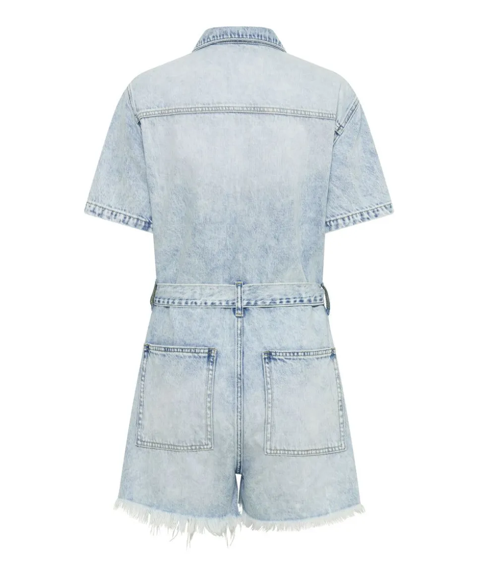 Denim Jumpsuits|ONE TEASPOON Depeche Blue Night Movers Denim Jumpsuit