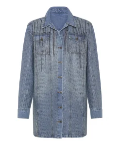 Midi & Maxi Dresses|ONE TEASPOON Desert Jewel Denim Trucker Dress