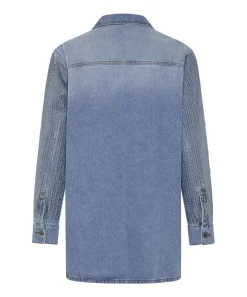 Midi & Maxi Dresses|ONE TEASPOON Desert Jewel Denim Trucker Dress