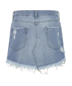 Denim Skirts|ONE TEASPOON Desert Jewel Junkyard Relaxed Denim Mini Skirt