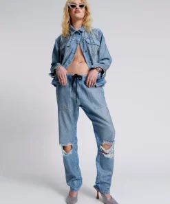 Denim Jeans|ONE TEASPOON Desert Jewel Shabbies Drawstring Boyfriend Jeans