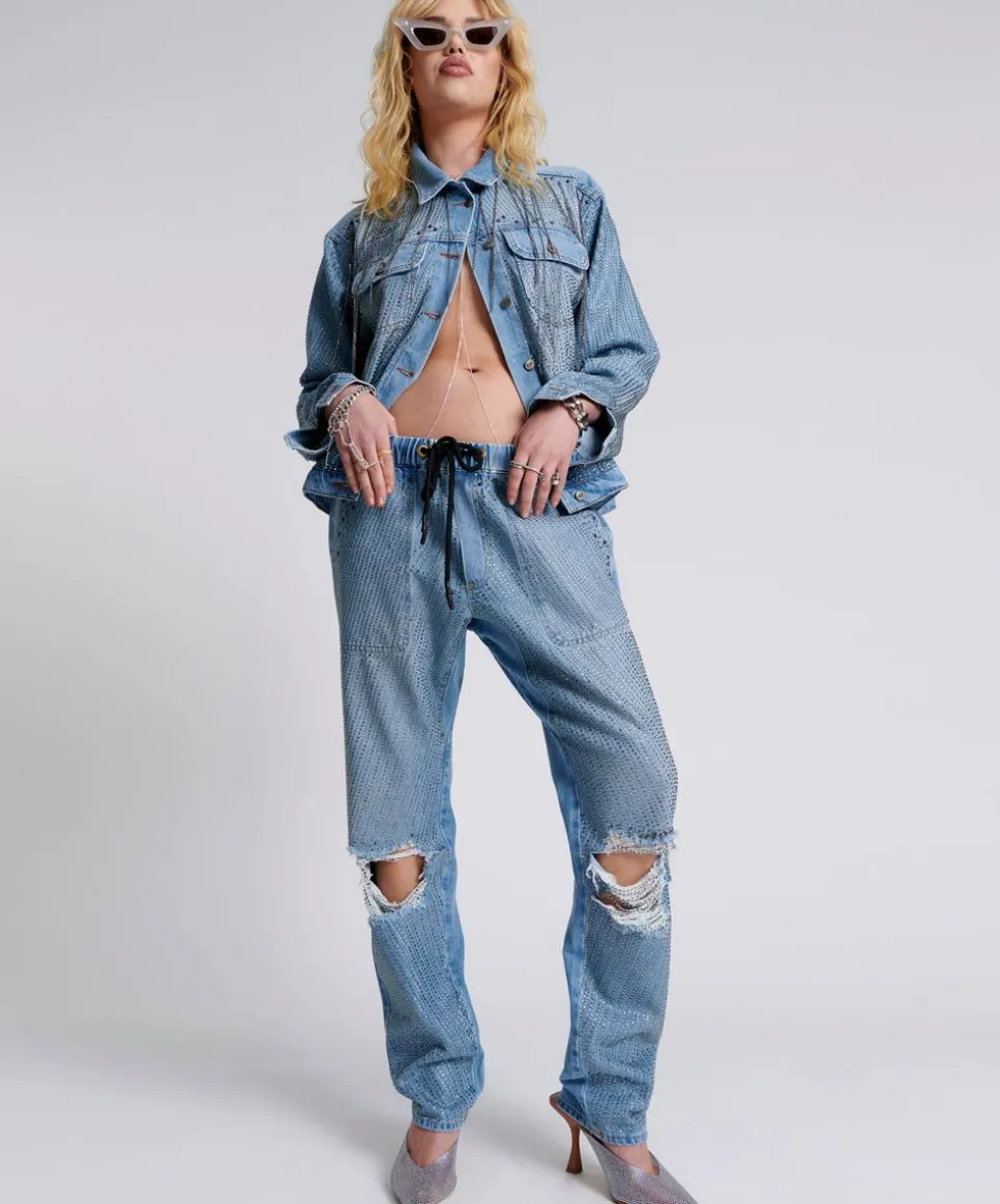 Denim Jeans|ONE TEASPOON Desert Jewel Shabbies Drawstring Boyfriend Jeans
