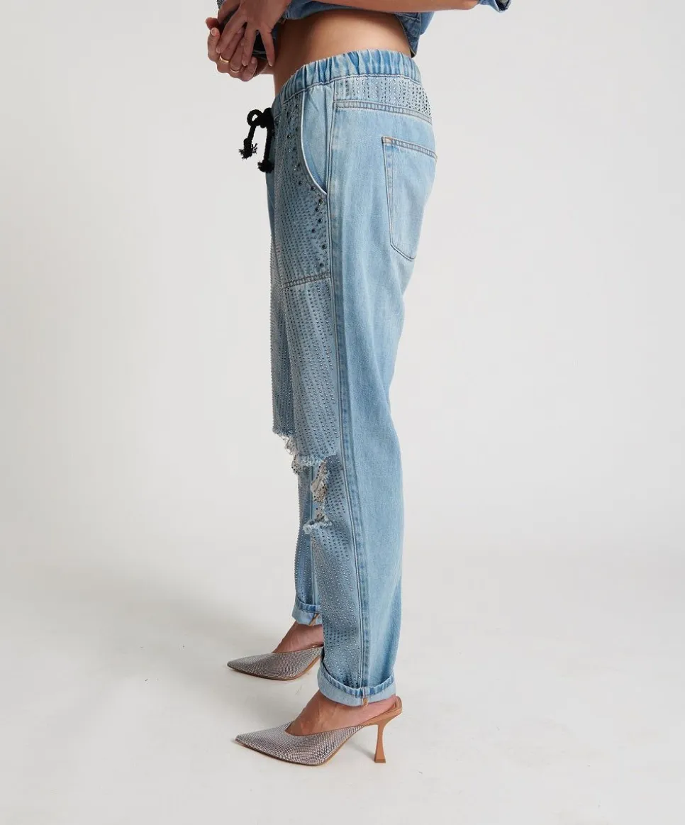 Denim Jeans|ONE TEASPOON Desert Jewel Shabbies Drawstring Boyfriend Jeans