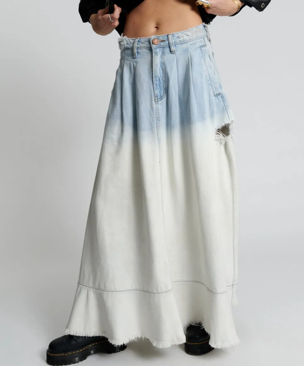 Denim Skirts|ONE TEASPOON Dipped Casanova Maverick Skirt