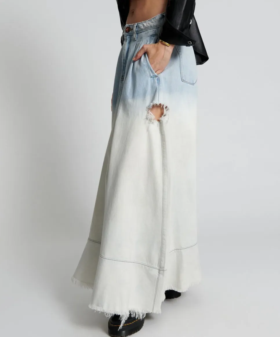 Denim Skirts|ONE TEASPOON Dipped Casanova Maverick Skirt