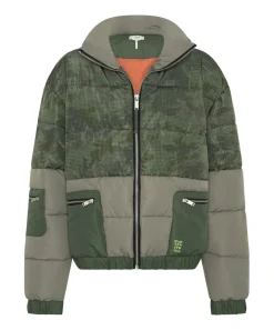 Puffa Jackets|ONE TEASPOON Dirtee Love Camo Puffa Jacket