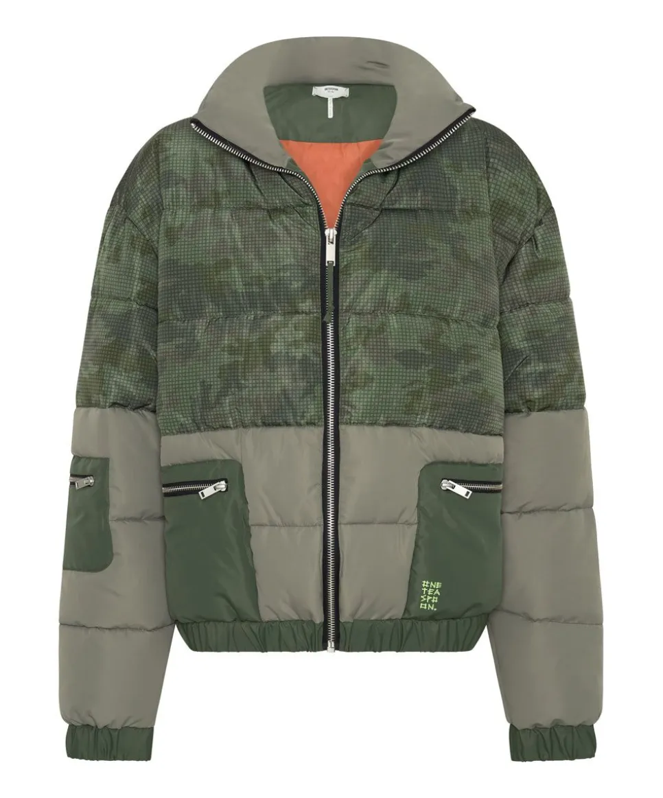 Puffa Jackets|ONE TEASPOON Dirtee Love Camo Puffa Jacket