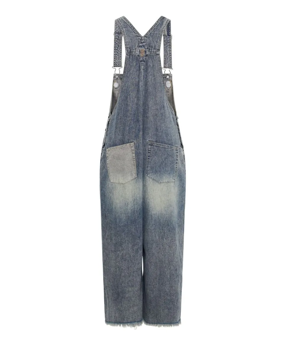 Denim Jumpsuits|ONE TEASPOON Dirty Blue Stanton St Skater Denim Overalls