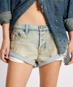 Denim Shorts|ONE TEASPOON Dirty Kansas Bandits Low Waist Denim Shorts