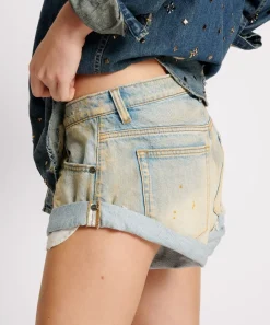Denim Shorts|ONE TEASPOON Dirty Kansas Bandits Low Waist Denim Shorts