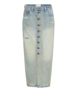 Denim Skirts|ONE TEASPOON Dirty Kansas Patsy Longline Denim Skirt