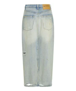 Denim Skirts|ONE TEASPOON Dirty Kansas Patsy Longline Denim Skirt