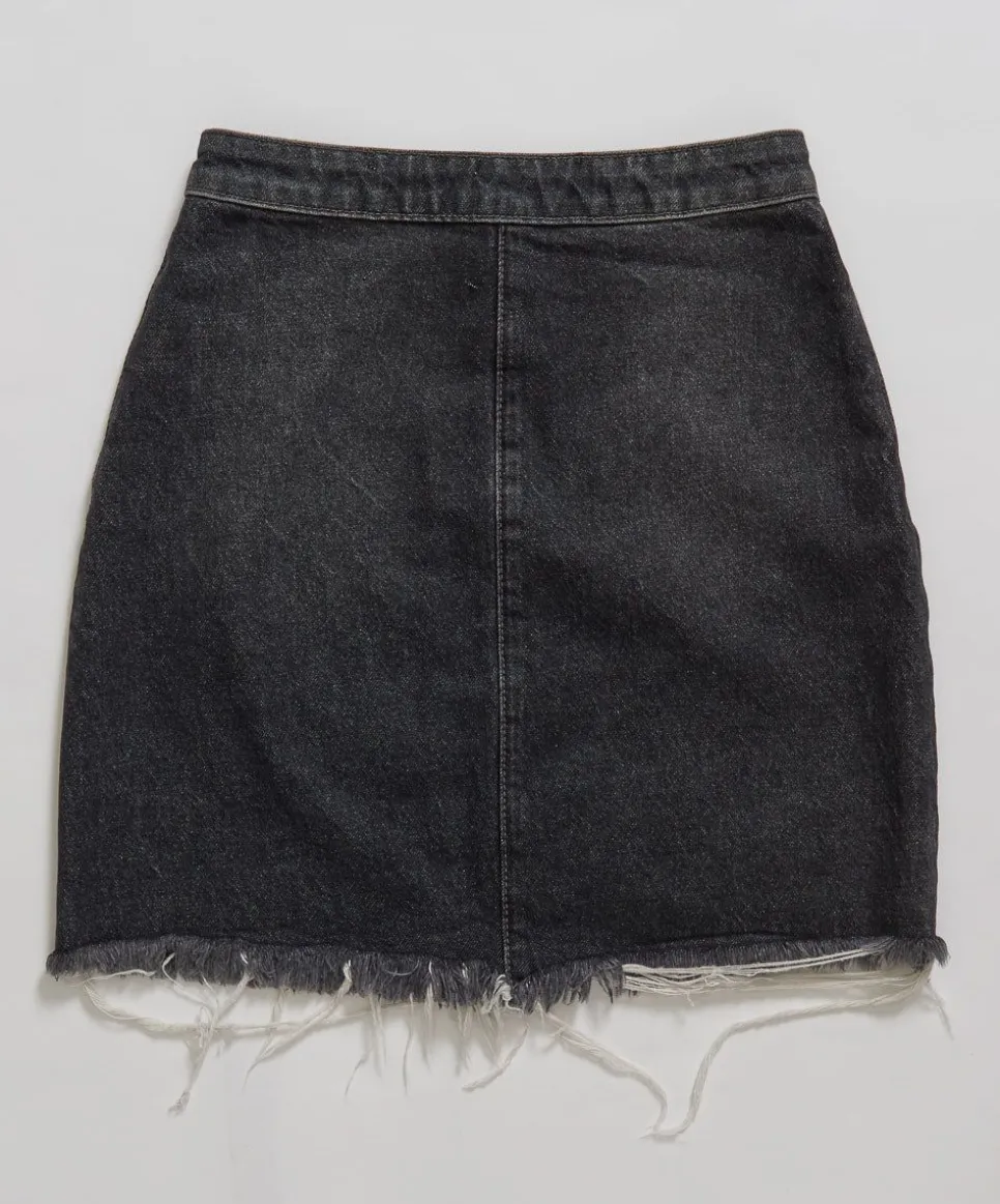 Denim Skirts|ONE TEASPOON Disobedient Vixen High Waist A-Line Denim Skirt