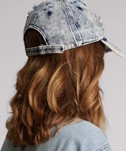Accessories|ONE TEASPOON Distressed Denim Cap