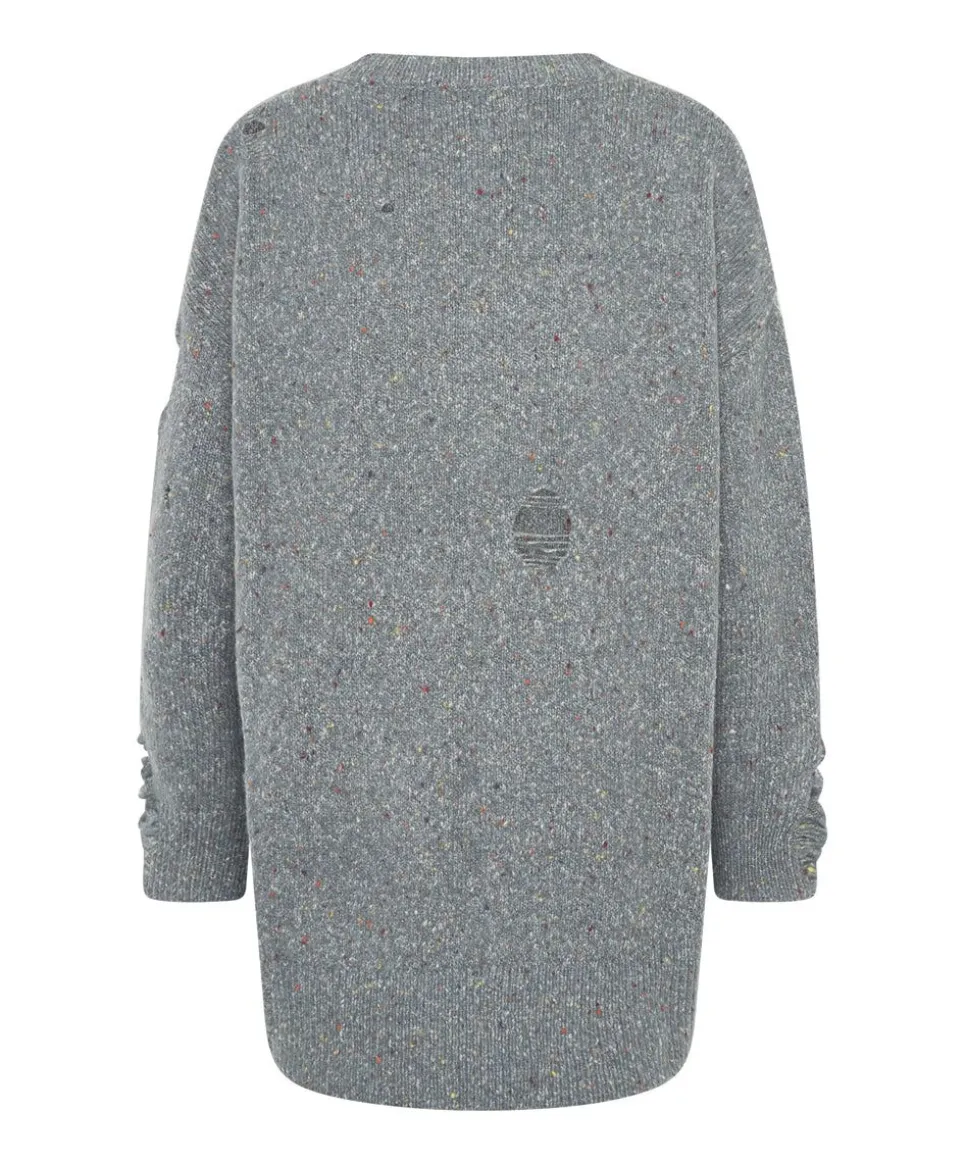 Knitwear|ONE TEASPOON Distressed Fisherman Knit Sweater