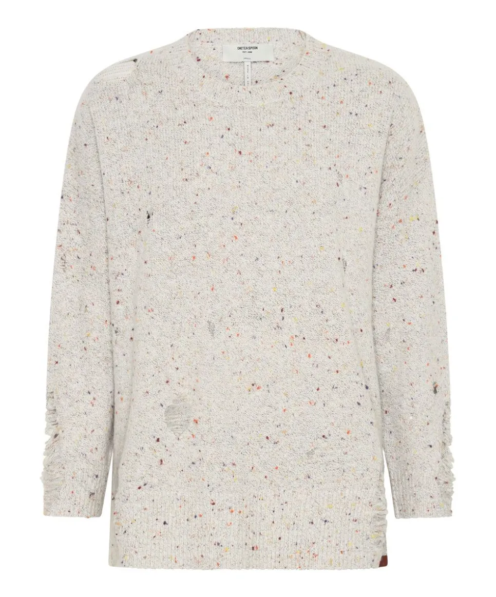 Knitwear|ONE TEASPOON Distressed Fisherman Knit Sweater