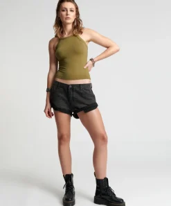 Denim Shorts|ONE TEASPOON Double Bass Bandits Low Waist Denim Shorts