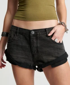 Denim Shorts|ONE TEASPOON Double Bass Bandits Low Waist Denim Shorts