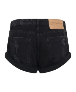 Denim Shorts|ONE TEASPOON Double Black Bandits Low Waist Denim Shorts