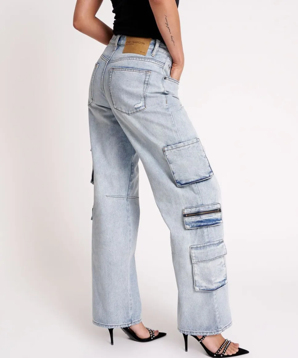 Denim Jeans|ONE TEASPOON Dream Cargo Jackson Wide Leg Jeans