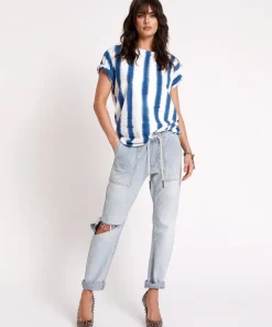 Denim Jeans|ONE TEASPOON Dream Shabbies Drawstring Boyfriend Jeans