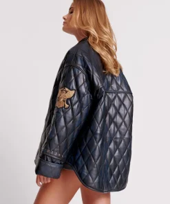 Leather Jackets|ONE TEASPOON Eagle Eye Leather Quilted Jacket