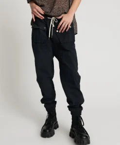 Bottoms|ONE TEASPOON Faded Black Cadet Pants