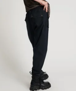 Bottoms|ONE TEASPOON Faded Black Cadet Pants