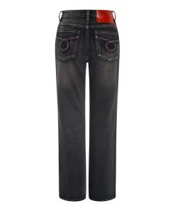 Denim Jeans|ONE TEASPOON Faded Black Charlie Slim High Waist Bootcut Jeans