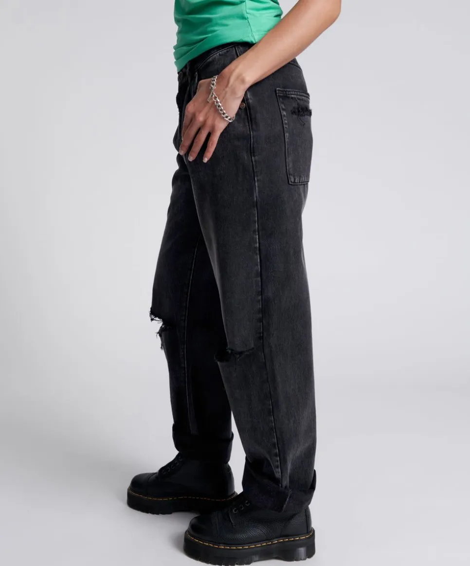 Denim Jeans|ONE TEASPOON Faded Black Smiths Trouser Jeans