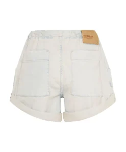 Denim Shorts|ONE TEASPOON Faded Blue Luxe Stretch Bandits Low Waist Shabby Shorts