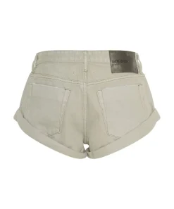 Denim Shorts|ONE TEASPOON Faded Khaki Bandits Low Waist Denim Shorts