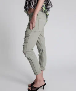Denim Jeans|ONE TEASPOON Faded Khaki Messed Up Saints Boyfriend Jeans