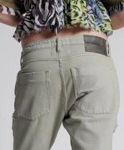 Denim Jeans|ONE TEASPOON Faded Khaki Messed Up Saints Boyfriend Jeans