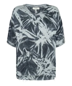 Basic Tees|ONE TEASPOON Fire Flies Oversized Satin Tee