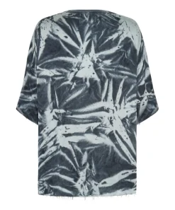 Basic Tees|ONE TEASPOON Fire Flies Oversized Satin Tee