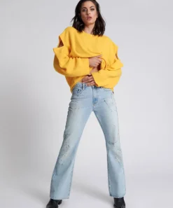 Denim Jeans|ONE TEASPOON Fleetwood Artiste Charlie Slim High Waist Flared Jeans