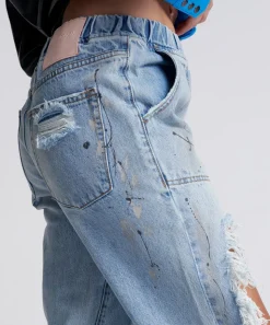 Denim Jeans|ONE TEASPOON Fleetwood Artiste Trackers Mid Waist Jogger Jeans